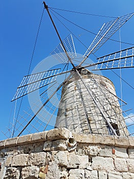 Old windmill photo