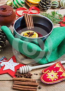 Mulled wine for Christmas holidays