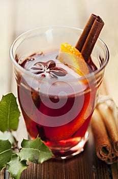 Mulled wine hot toddy