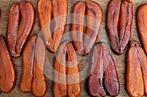 Mullet roe, Flatlay