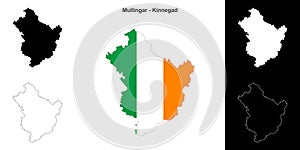Mullingar - Kinnegad outline map