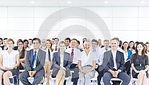 Mullti-ethnic group of business people photo