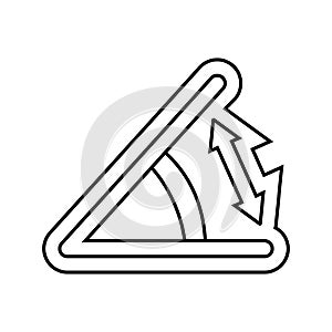 multi angle adjustment line icon vector illustration