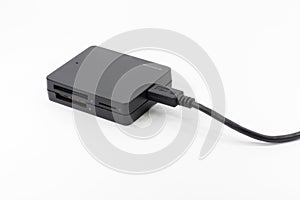 A multi card reader with usb cable