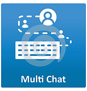Multi chat Isolated Vector icon that can easily modified or edit.