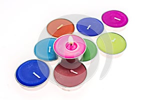 Multi color candle