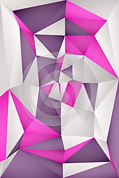 Multi-color geometric triangular low poly abstract background