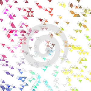 Multi-color geometric triangular low poly low poly style. Gradient background. Polygonal vector. eps 10