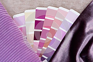 Multi Color guide palette with fabric samples