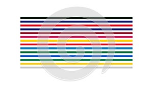 Multi-Color Horizontal Lines: Dynamic Striped Pattern, vector design Generative AI
