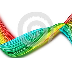 Multi color wave background