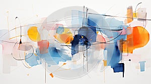 multi-colored abstraction on a white background