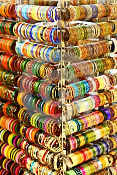 Multi Colored Bangles from India photo