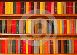 Multi-colored books photo