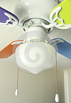 Multi-Colored Ceiling Fan