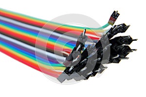 Multi colored computer network cables