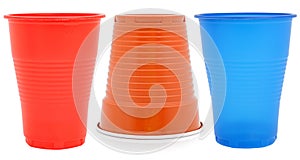 Multi-colored disposable glasses