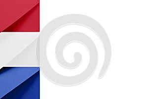 Multi colored envelopes look like flag of Netherlands