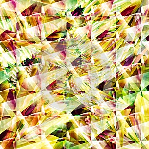 Multi colored geomatry shaped seamless unmanaged pattern