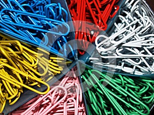 Multi-colored Office Paper Clips