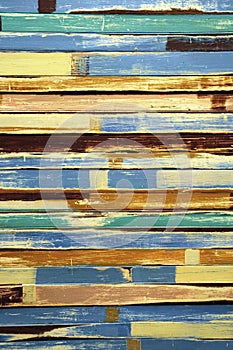 Multi-colored old wood background