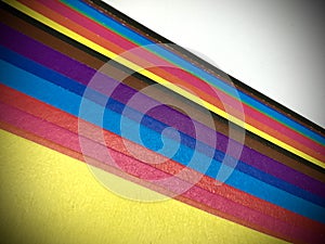 Multi-colored Paper Selection