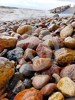 Multi-Colored Pebbles and Rocks