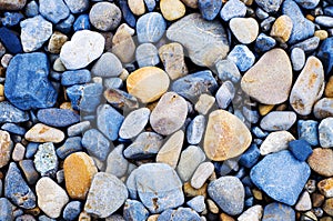 Multi Colored Pebbles Rocks Backgrounds Concept