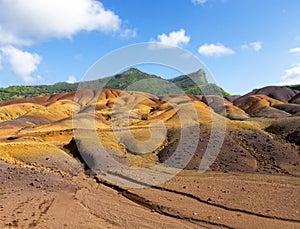 Multi Colored Sand Dunes of Chamarel