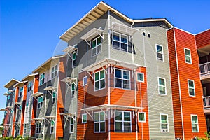 Multi Colored Three Story Building