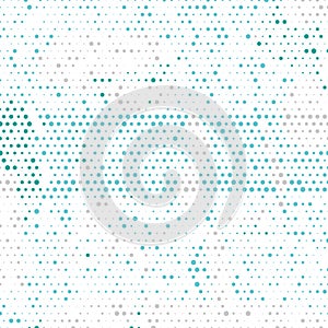 Multi colored vector geometrical circle abstract background. Dotted texture template. Geometric pattern in halftone style