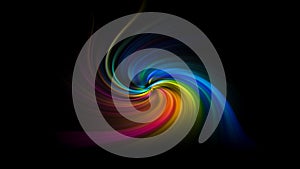 Multi colored vortex swirl spin background