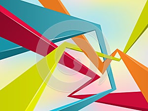 Multi-colour abstraction background