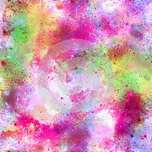 Multi Colour Tie Dye Watercolour Spray Paint Pattern