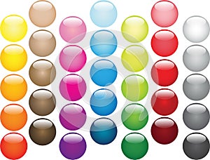 Multi-coloured balls' set