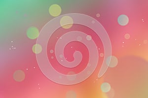Multi coloured bokeh background,color gradient