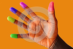 Multi coloured (cultured) finger tips 3