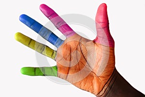 Multi coloured (cultured) fingers