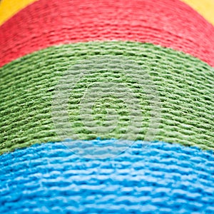 multi-coloured rope roll