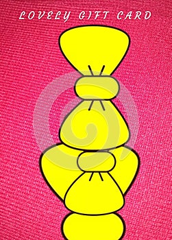 It is a multi coloured yellow Red Happyness pink colour lovely gift card