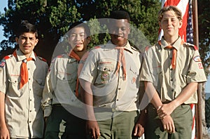 Multi-cultural Boy Scouts