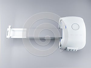 The Multi detector CT Scanner or Computed Tomography  3D illustration top view