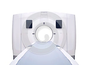 Multi detector CT Scanner  Computed Tomography  isolated on white background