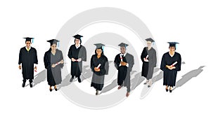 Multi-Ethnic Group of Graduated Student