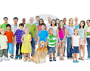 Multi-Ethnic Group of Mixed Age People photo