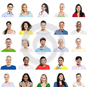 Multi-Ethnic Group Of People Expressing Positivity photo