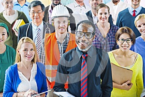 Multi-Ethnic Group of People with Various Occupations photo