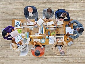 Multi-Ethnic Group of People Working Together