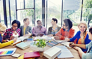 Multi-Ethnic Group of People Working Together