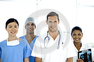 Multi-ethnic medical Team